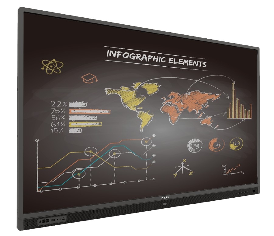 飞利浦86寸86BDL3352T液晶电子白板含支架